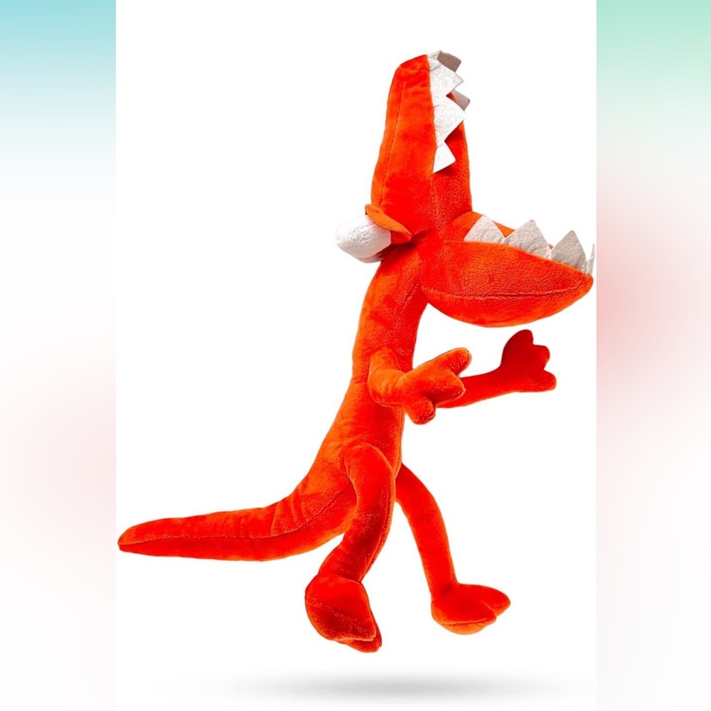 Rainbow Friends Orange Plush Toy.